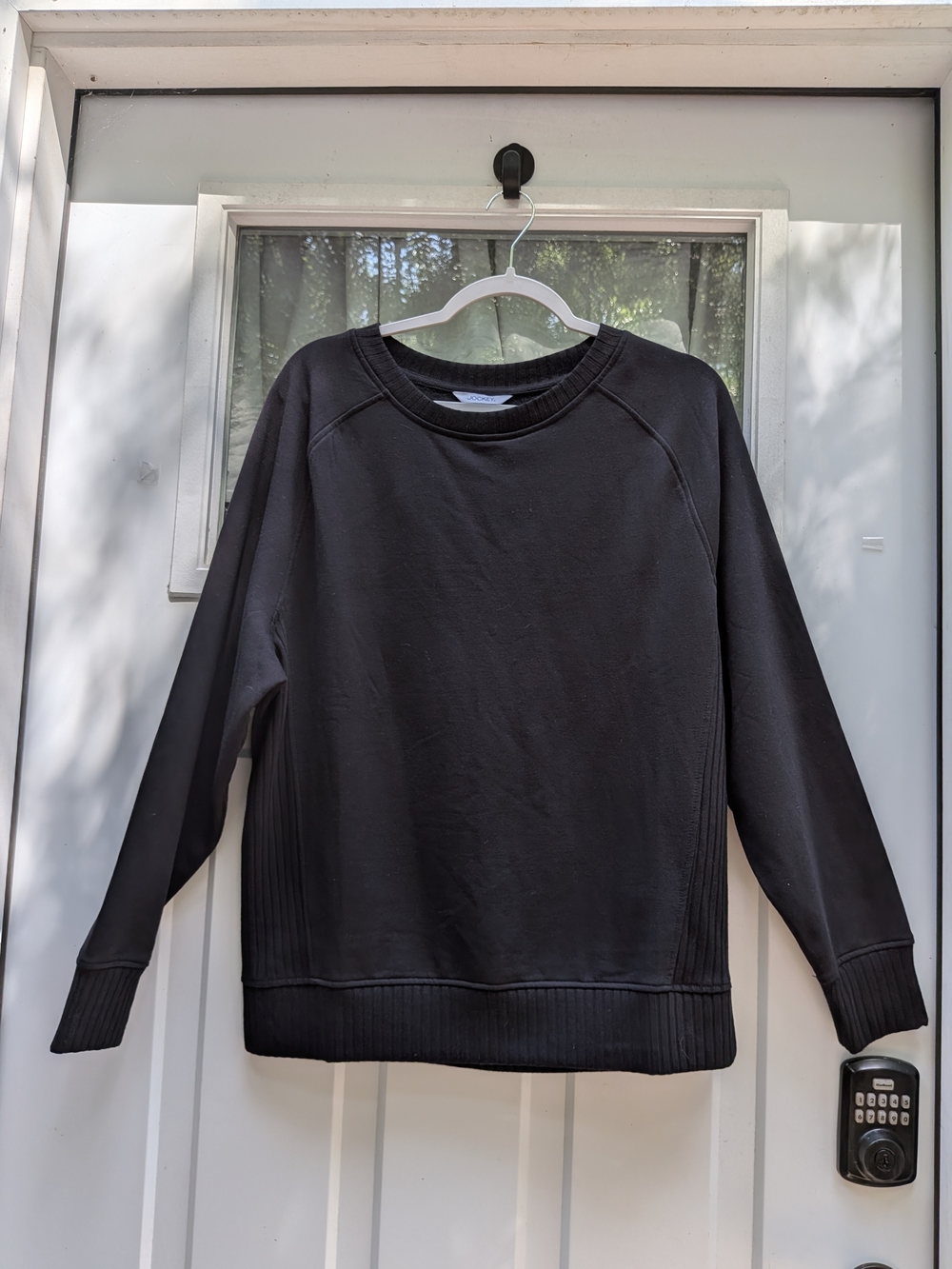 Jockey Women's Black Crewneck Sweatshirt - Minimal Athletic